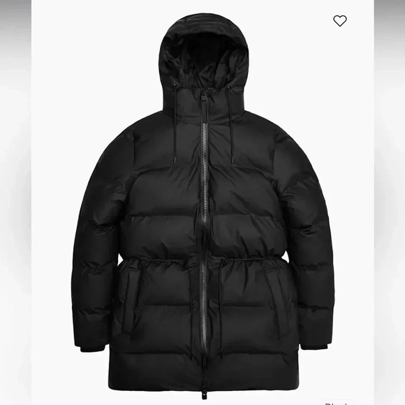 NWT Rains Alta Waterproof Windproof Insulated Hooded Puffer Parka Coat size XL - Picture 1 of 15